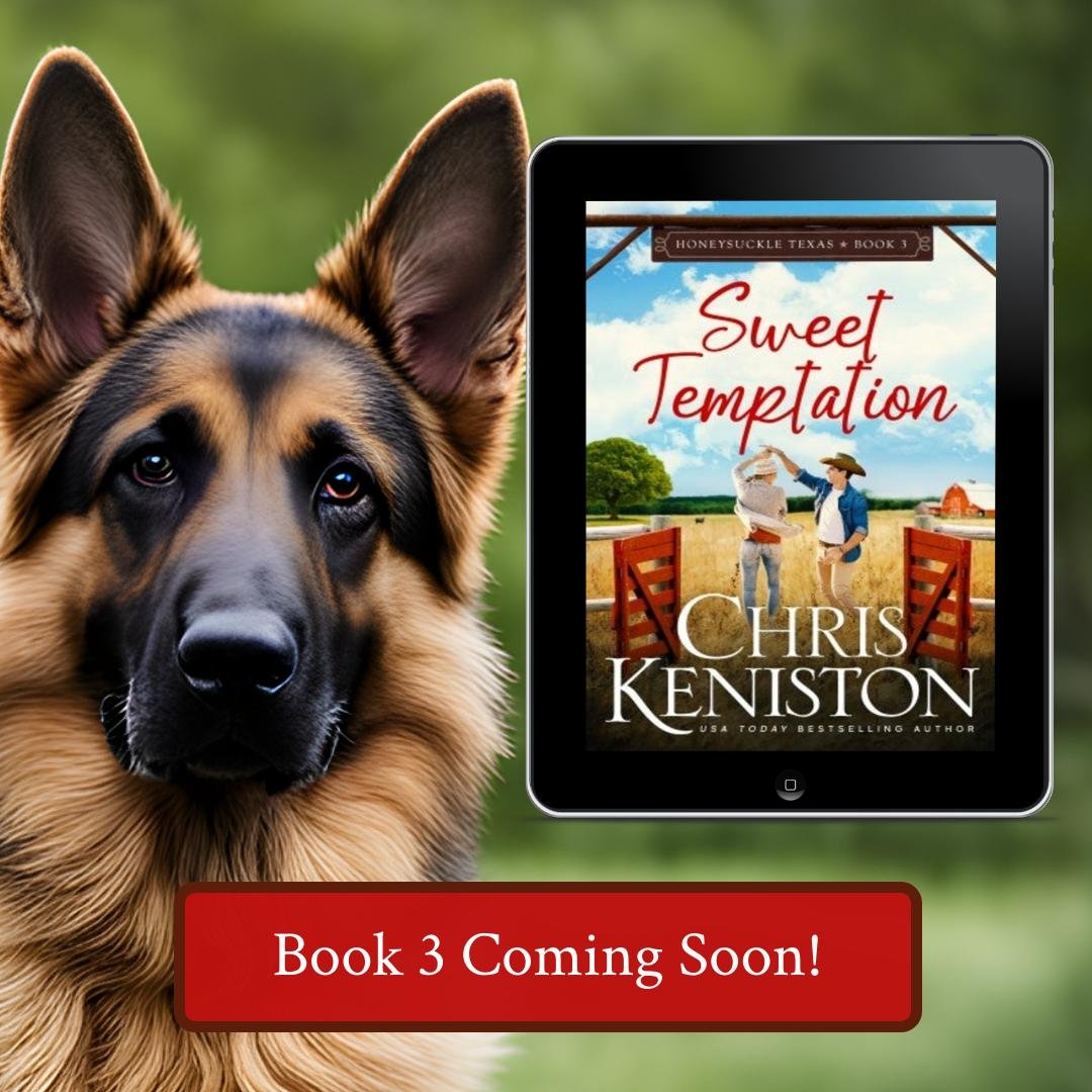 are you ready! Another Marriage of Convenience Trope coming your way on Tuesday! Who doesn't love #romancebooks #texas #series and beautiful Dogs! chriskeniston.com/sweet-temptati…