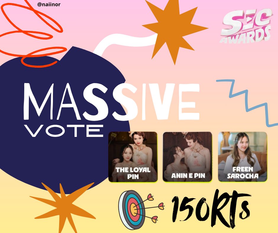 naiinor's tweet photo. [🗓️18/07]

𝗦𝗘𝗖 𝗔𝗪𝗔𝗥𝗗𝗦

🎯 150 Retweets = 150 puntos
💬 50 Comentarios (el # con texto):
I vote for #AninePin  in #CasalShipFavorito for #TheLoyalPin in #MelhorSerieAsiatica for #FreenSarocha in #PerformanceemSerieAsiatica at #SECAwards

#ฟรีนเบค
#freenbecky https://t.co/aebjX32a3I