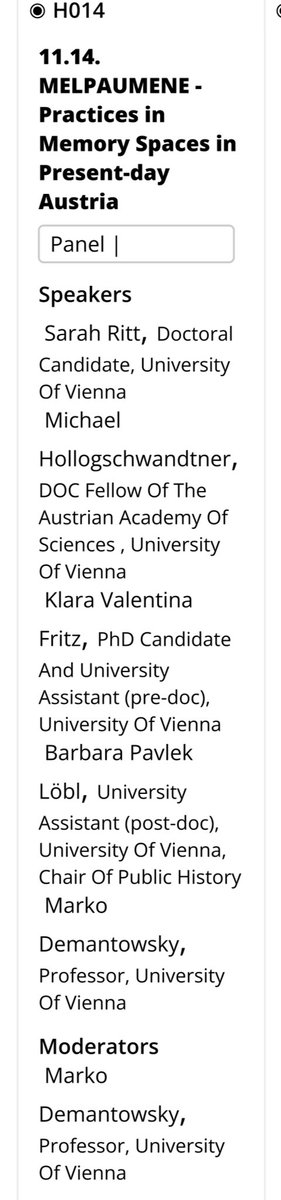 Public History Studies at University of Vienna tweet media