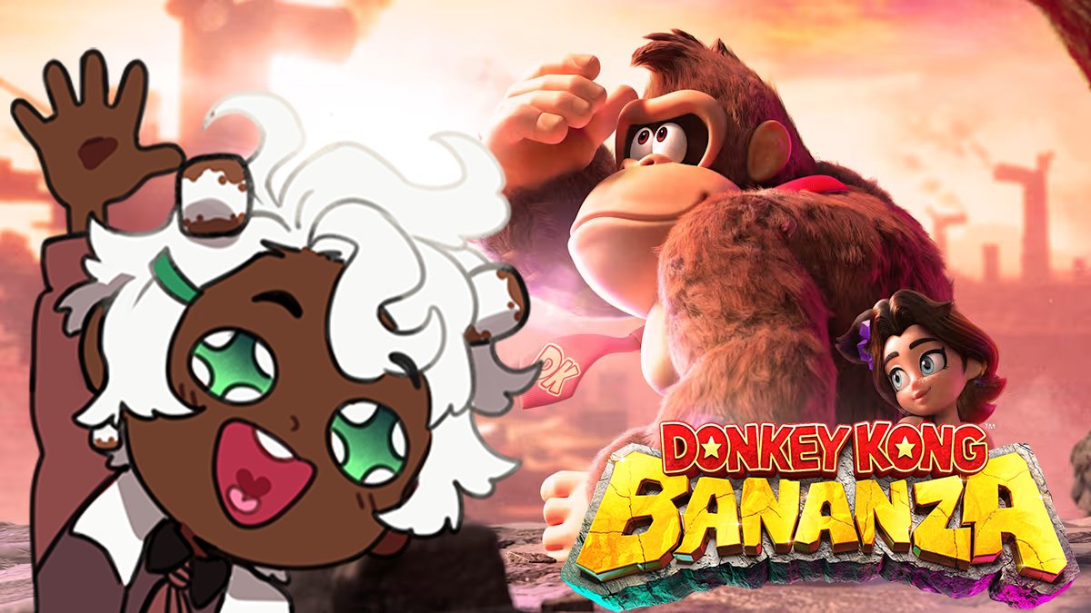 ColdCocoaVT's tweet photo. Live now and monkeying around!!!!! Never really played a Donkey Kong game before, but I'm pretty excited! Come swing by and experience it with me!
https://t.co/MKu7Og3to3
#Vtuber #ENVtuber #VtuberEN #VTuberUprising https://t.co/2k0fasYTRG
