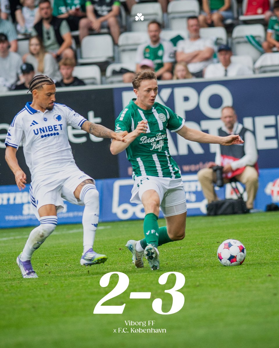 viborgff's tweet image. Vi åbner desværre sæsonen med et nederlag mod mestrene.
Tak for opbakningen! ☘️
#VFFFCK