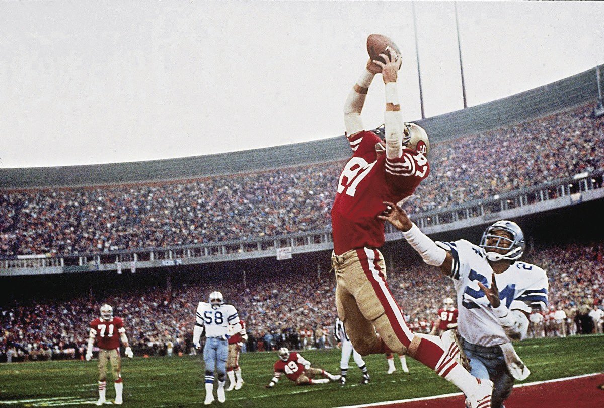 joeykent's tweet photo. A fingertip grab that changed the course of football history.

Montana to Clark. 58 seconds left.
And with it—San Francisco’s rise to greatness.

Own the moment that started it all. 🏈📍

#ThatLegendaryPlay #TheCatch #49ers 
https://t.co/FNd2Fjwu7g https://t.co/rkbH8tQVxM