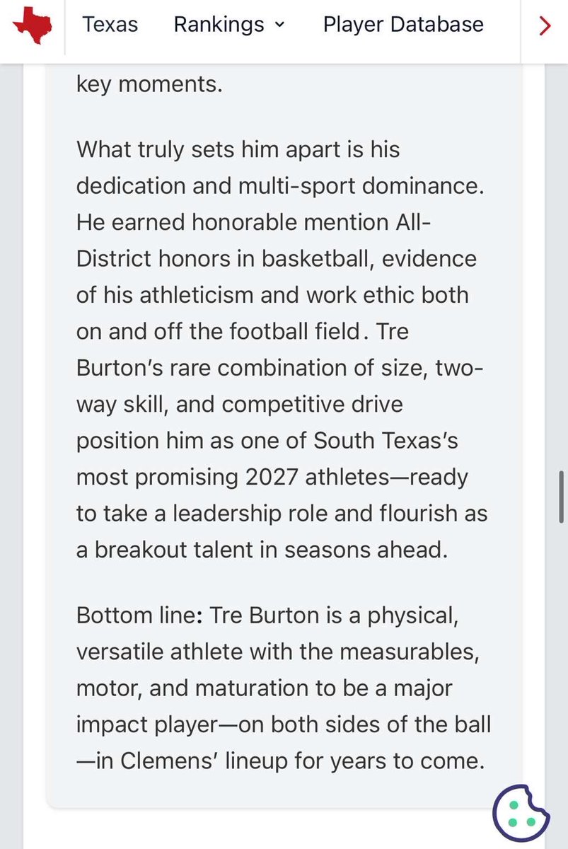 Trey Burton (@burton_trey5) on Twitter photo Thank <a href="/JButler_210/">Josh Butler</a> for the write up 💪🏾. <a href="/cjrecruiting2/">CJ Recruiting + AURA Sports</a> <a href="/ClemensBuffsFB/">Clemens Football</a> <a href="/CruitClemens/">CRUIT CLEMENS</a> Thank <a href="/JButler_210/">Josh Butler</a> for the write up 💪🏾. <a href="/cjrecruiting2/">CJ Recruiting + AURA Sports</a> <a href="/ClemensBuffsFB/">Clemens Football</a> <a href="/CruitClemens/">CRUIT CLEMENS</a>