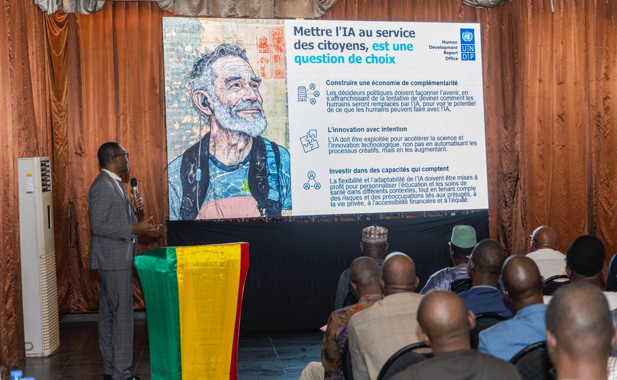 PNUDMALI's tweet image. [2/2]:Le PNUD réaffirme son engagement à accompagner les efforts du 🇲🇱 pour l’appropriation et la contextualisation des progrès technologiques notamment de l’IA au service du développement humain, conformément aux ambitions déclinées dans la VISION 2063 et la SNEDD.
#HDR2025 #IA
