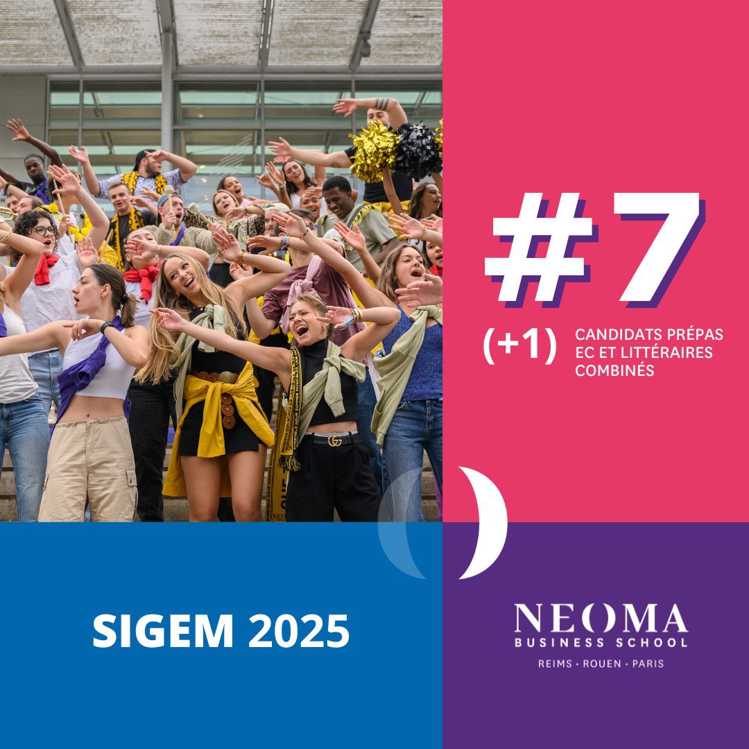 🎉 Gagner une place au SIGEM, ce n’est pas tous les ans ! Tellement fier de ce résultat pour #NEOMA qui provient du choix de cœur des étudiants 😍

Bravo à toutes les équipes de <a href="/NEOMAbs/">NEOMA Business School</a> 👏👏👏