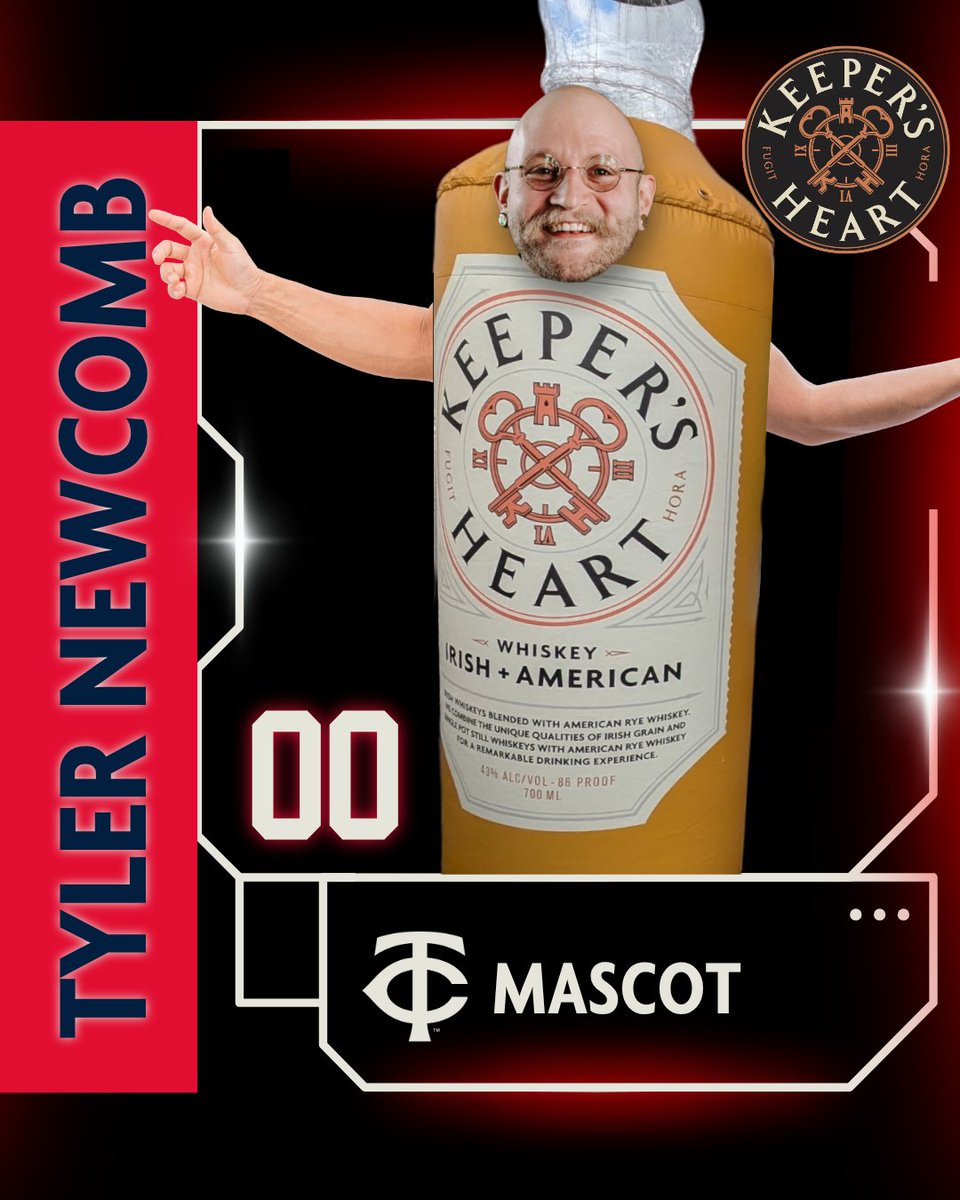 O'Shaughnessy Distilling Co. (@osdistillingco) on Twitter photo The Twins take the field today, and we’re raising a glass from the distillery! ⚾🥃
Next up on our home team 👉 Tyler Newcomb, our resident Mascot and Bar Manager, making sure every cocktail’s a home run.
His game-day pick? A bold Sazerac made with <a href="/KeepersHeart/">Keeper's Heart Whiskey</a> 110 Proof🔥 The Twins take the field today, and we’re raising a glass from the distillery! ⚾🥃
Next up on our home team 👉 Tyler Newcomb, our resident Mascot and Bar Manager, making sure every cocktail’s a home run.
His game-day pick? A bold Sazerac made with <a href="/KeepersHeart/">Keeper's Heart Whiskey</a> 110 Proof🔥