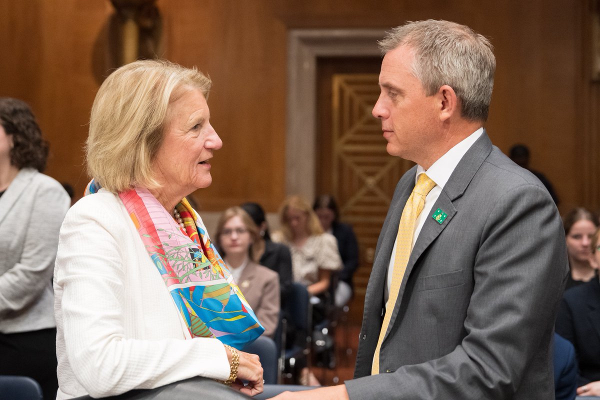 SenCapito's tweet image. Greatly appreciated having @GovArmstrong during an @EPWGOP hearing to share his priorities for the Surface Transportation Reauthorization Bill!