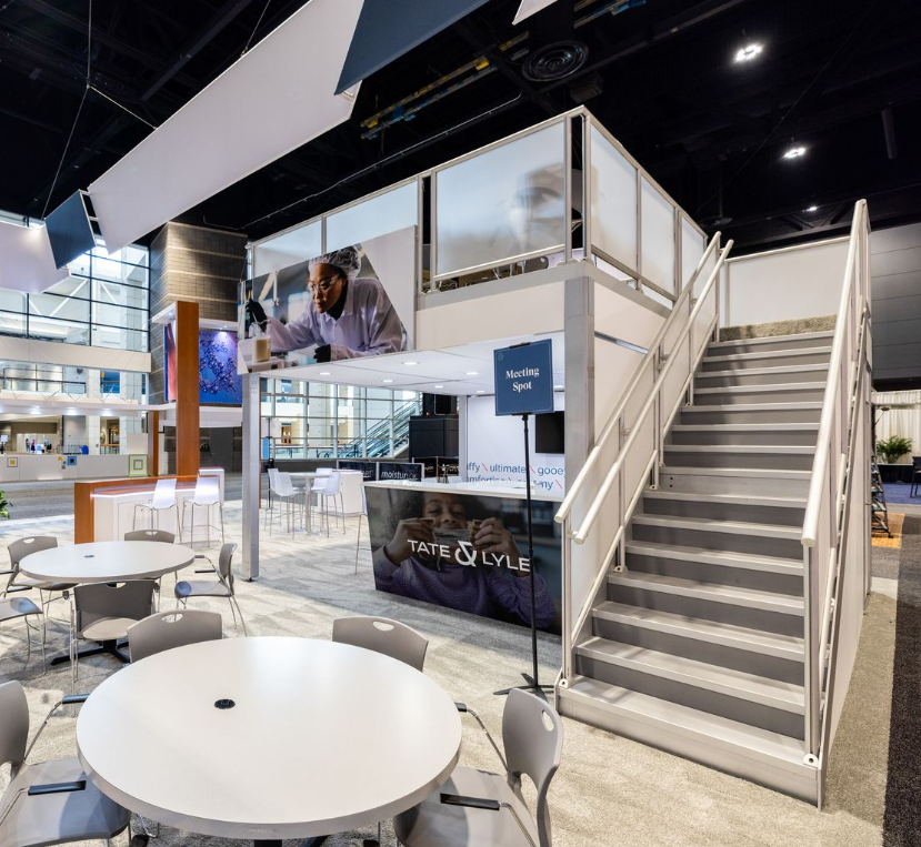 Highmark_Tech's tweet image. Here&apos;s a little taste of what Renze deployed for Tate &amp;amp; Lyle at IFT 2025. Highmark is the structure behind the world&apos;s best events! #BehindTheBooth #ShowFloor #IFT2025 @renze_display @tateandlyleplc