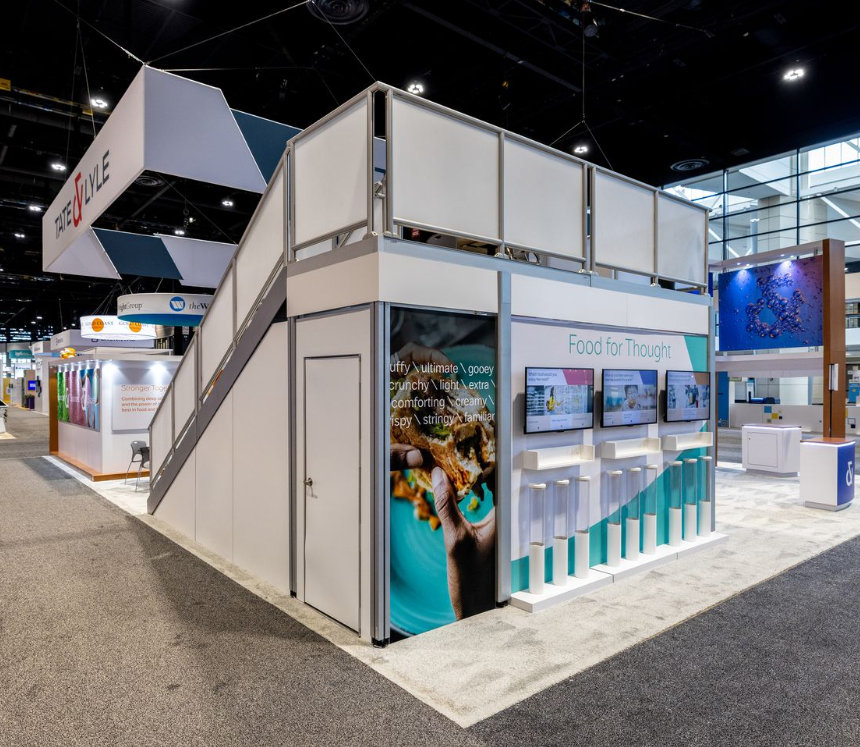 Highmark_Tech's tweet image. Here&apos;s a little taste of what Renze deployed for Tate &amp;amp; Lyle at IFT 2025. Highmark is the structure behind the world&apos;s best events! #BehindTheBooth #ShowFloor #IFT2025 @renze_display @tateandlyleplc