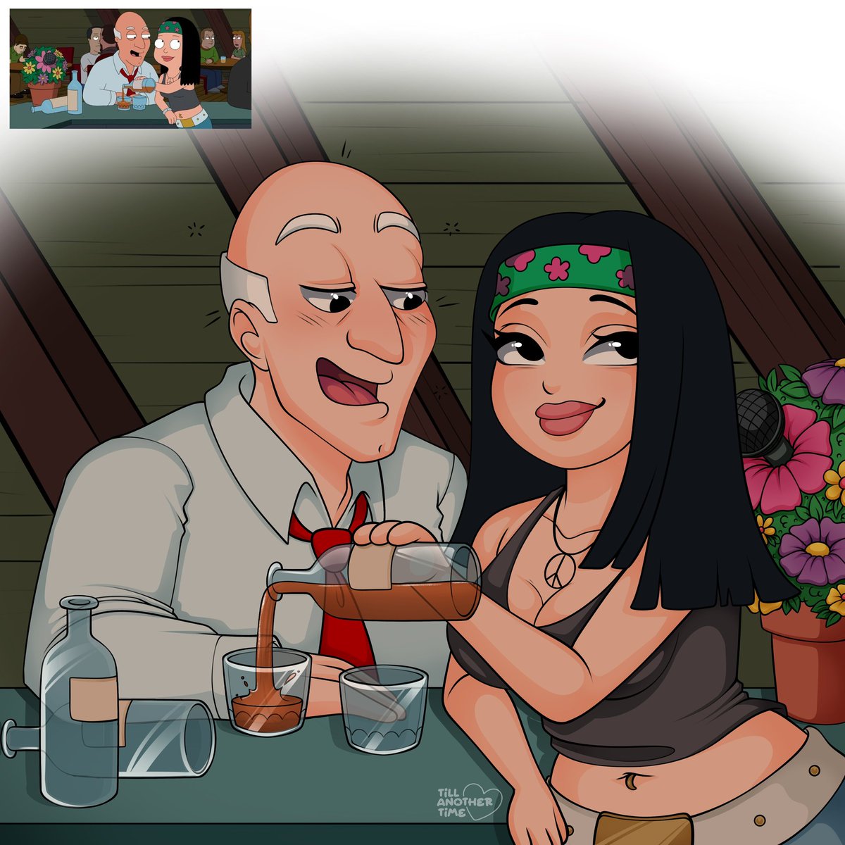 Tillanothertime's tweet image. “Did I ever tell you … a-and that was the same weekend I discovered CROCS!!”🥃
#adtwt #AmericanDad #HayleySmith #AveryBullock