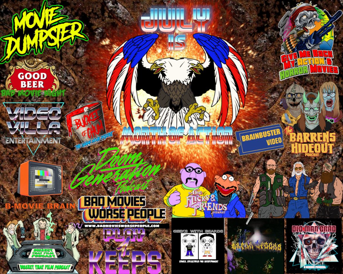 DoomGenPod's tweet image. We're participating in the Month of Action with all these other rad pods. Check them out for all the action you can handle!
