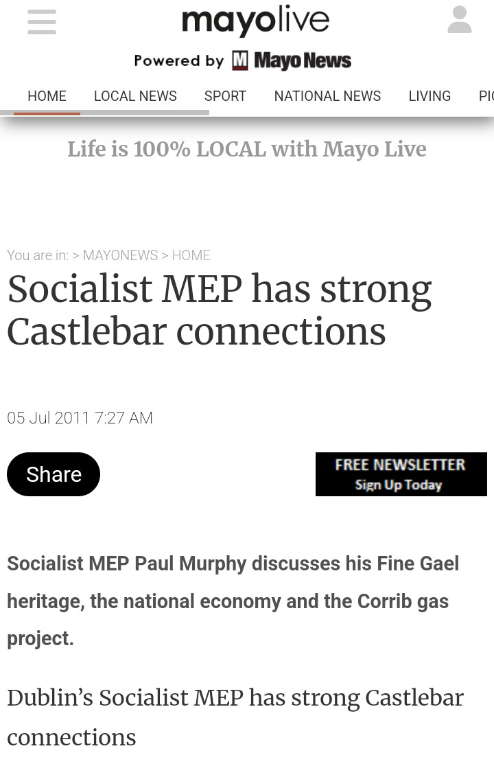 PlantationBingo's tweet image. Paul Murphy TD. A bit of his history... Maybe next we will talk about his activist wife (Jess Spear) from Seattle, US.