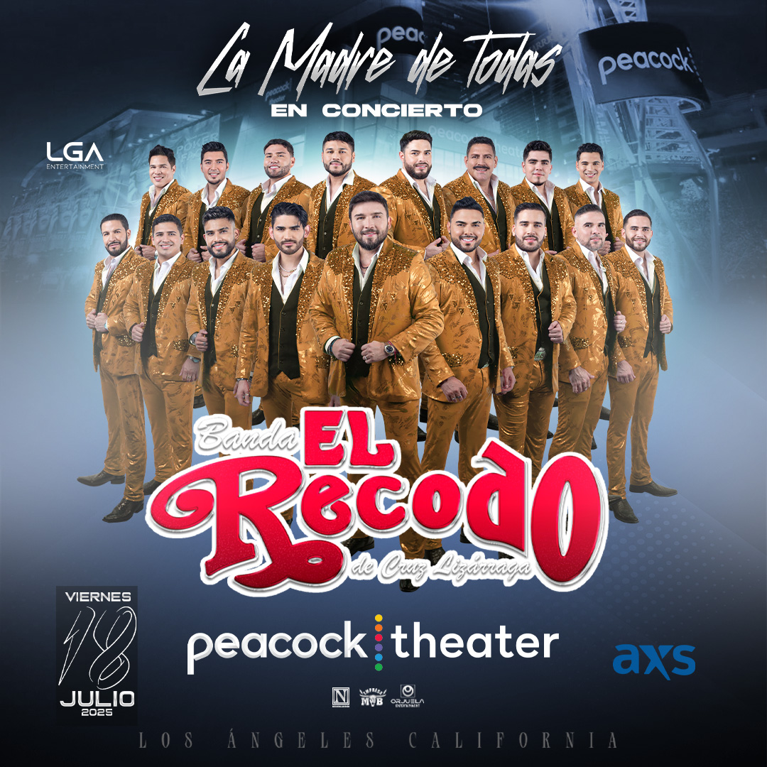 peacock_theater's tweet image. Banda El Recodo is taking over Peacock Theater tonight!🎼🎺
Doors: 7pm
Event: 8pm