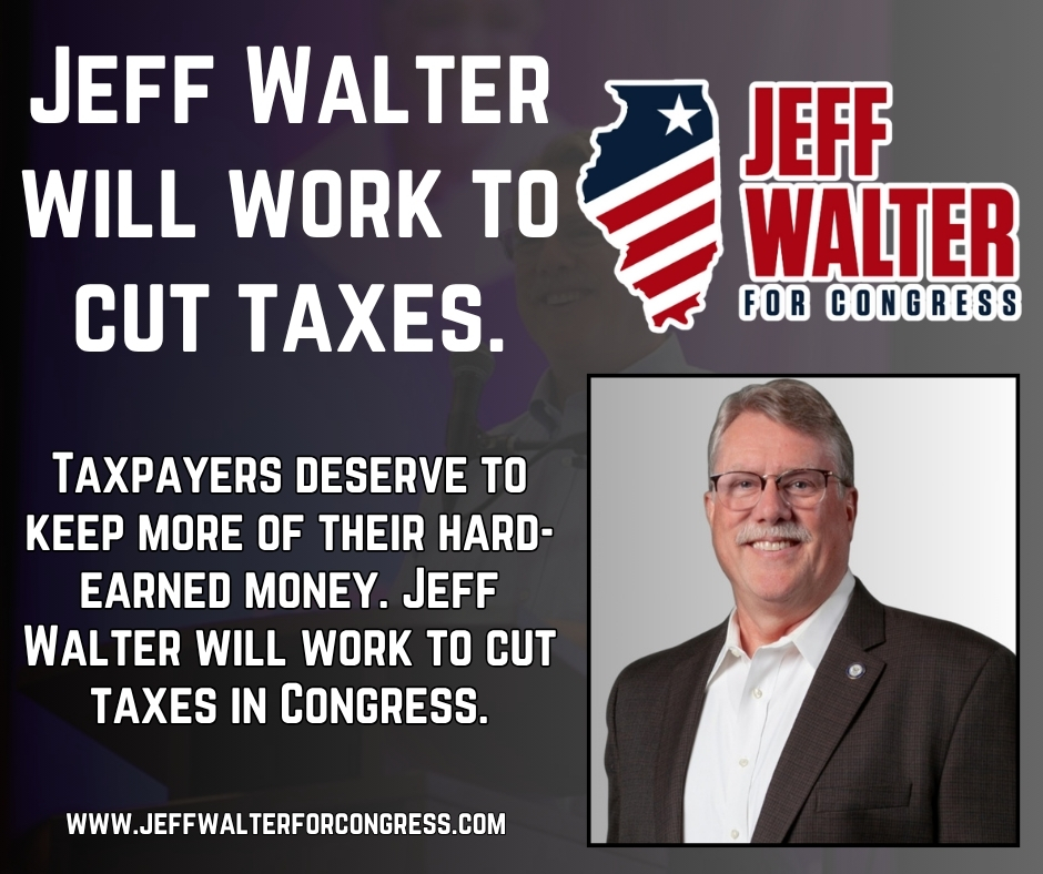 JeffWalterIL's tweet image. Jeff Walter is ready to fight for working families in Congress. He’ll work to cut taxes, rein in spending, and put your hard-earned money back where it belongs — in your pocket. #twill #IL11🇺🇸