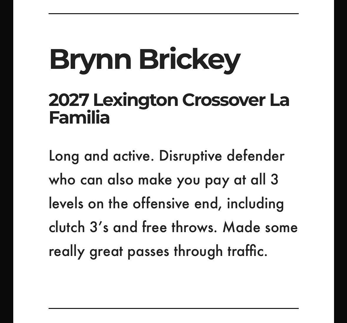 Brynn Brickey (@brynnbrickey) on Twitter photo Thank you <a href="/alyxwhite_/">Alyx White</a> I appreciate all that you do for us and for the game.
<a href="/riseupsports1/">Rise Up Sports Media</a> <a href="/SOHSGirlsBB/">South Oldham Girls Basketball</a> <a href="/LexCrossover/">๐๐๐ฑ๐ข๐ง๐ ๐ญ๐จ๐ง ๐๐ซ๐จ๐ฌ๐ฌ๐จ๐ฏ๐r @UANextGHoops</a> Thank you <a href="/alyxwhite_/">Alyx White</a> I appreciate all that you do for us and for the game.
<a href="/riseupsports1/">Rise Up Sports Media</a> <a href="/SOHSGirlsBB/">South Oldham Girls Basketball</a> <a href="/LexCrossover/">๐๐๐ฑ๐ข๐ง๐ ๐ญ๐จ๐ง ๐๐ซ๐จ๐ฌ๐ฌ๐จ๐ฏ๐r @UANextGHoops</a>