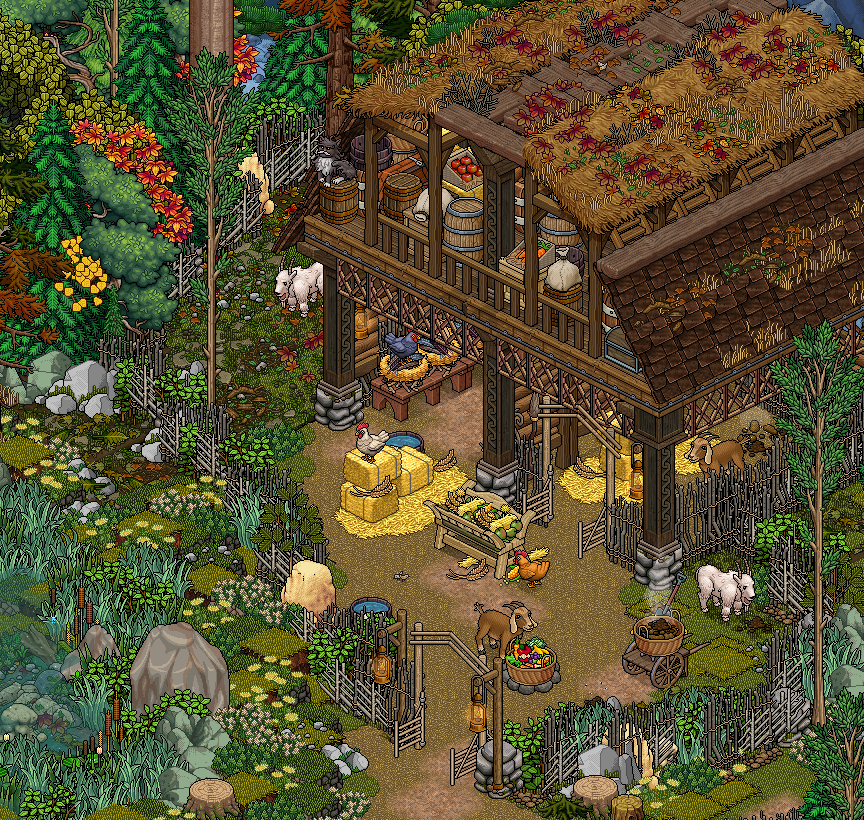 Shimmering Creek's Barn &amp; Storage 2/4
#siribuilds #habboonpw