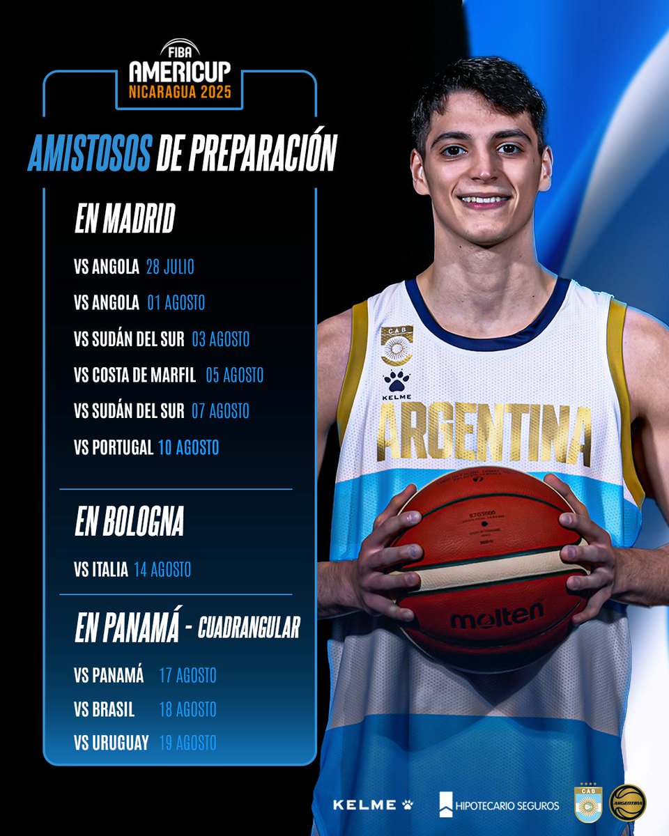 alemalky's tweet image. Argentina tendrá una preparación para la Americup con una buena cantidad de amistosos. Serán 4 encuentros en Europa ante rivales africanos, 2 frente a europeos y los últimos 3 frente a americanos. #Americup