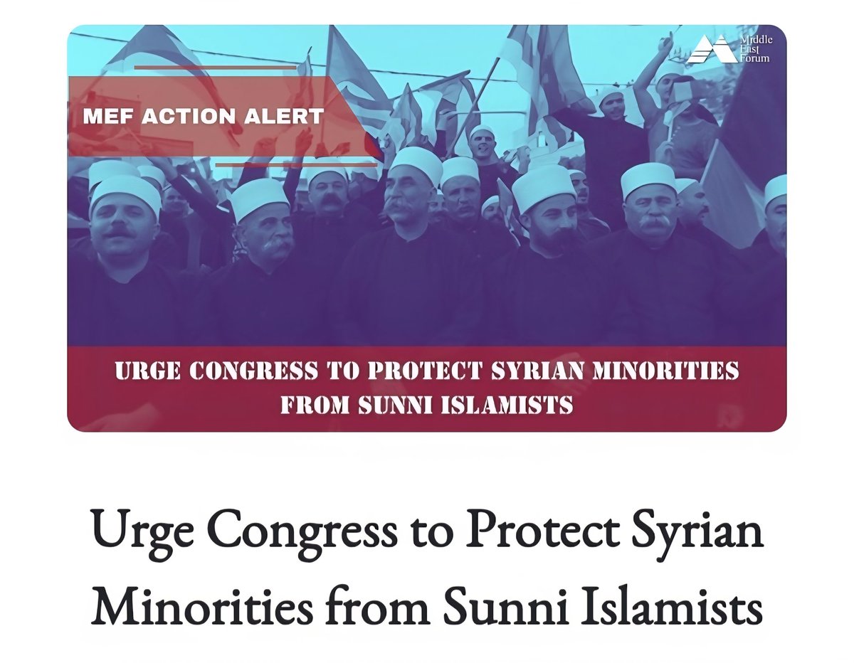 Gadeer Kamal Mreeh - ע'דיר כמאל מריח (@gadeermreeh) on Twitter photo Urge Cingress NOW to protect Syrian ninorities!
#julani_is_ISIS
<a href="/meforum/">Middle East Forum</a>
middle-east-forum.quorum.us/campaign/Druze Urge Cingress NOW to protect Syrian ninorities!
#julani_is_ISIS
<a href="/meforum/">Middle East Forum</a>
middle-east-forum.quorum.us/campaign/Druze
