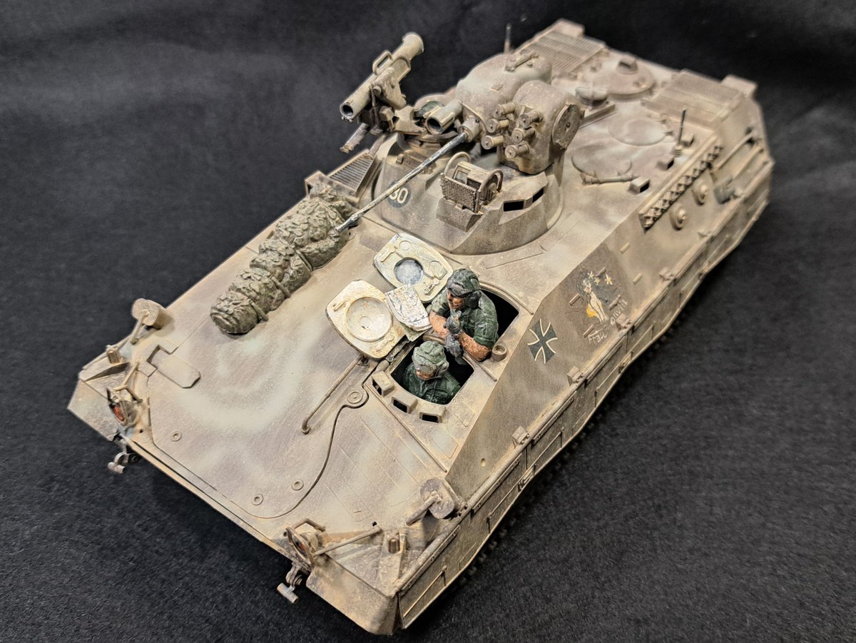 ManBouMokei's tweet image. タミヤ 1/35 マルダー歩兵戦闘車 完成です。
久々の完成品です。😄

#タミヤ #ScaleModel #プラモデル #翻車魚模型