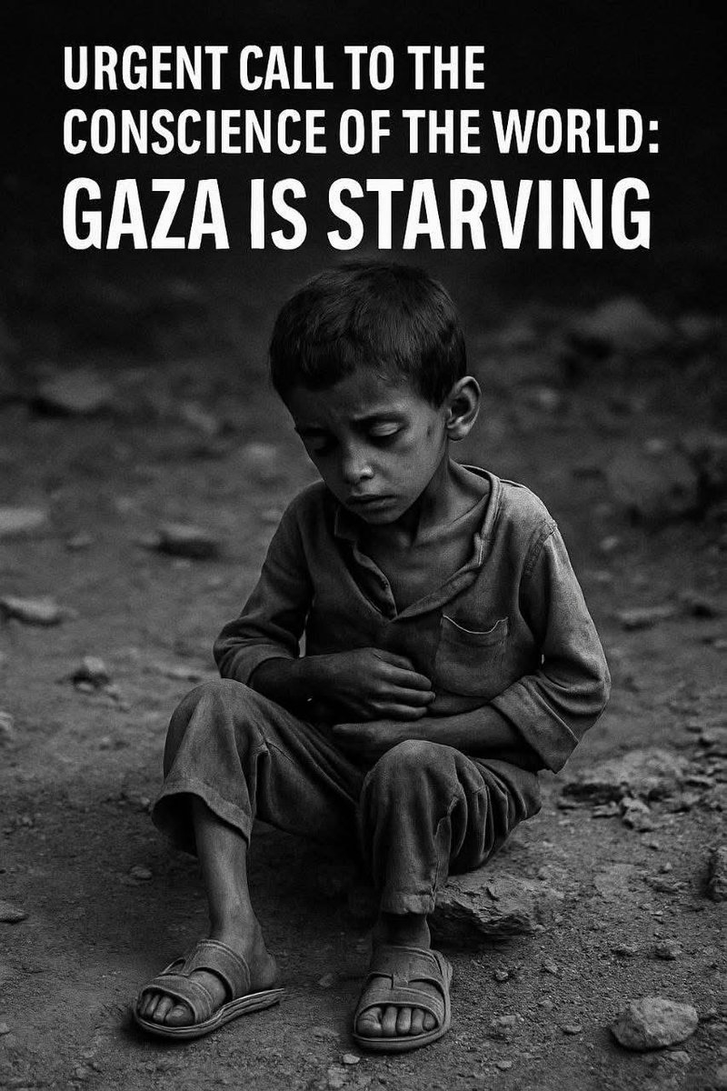 Astridueil's tweet photo. Urgent Call to the Conscience of the World: Gaza is Starving
We appeal to the international community, humanitarian organizations, governments, media outlets, and every person of conscience to pay urgent attention to the escalating humanitarian catastrophe in Gaza, where over 2 million people are trapped under siege and facing real famine.
Children are dying of hunger, families are deprived of the most basic necessities, and aid is not reaching those in need. Hunger is no longer a threat — it is a brutal reality destroying innocent civilian lives.
We demand the immediate opening of humanitarian corridors and the unimpeded delivery of food, water, and medical supplies. We call for urgent international action to save lives and prevent an even greater catastrophe.
Save Gaza. Save humanity.