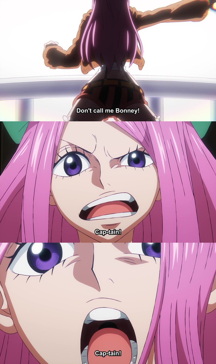 OnePieceAnime's tweet image. That&apos;s CAPTAIN Bonney to you.