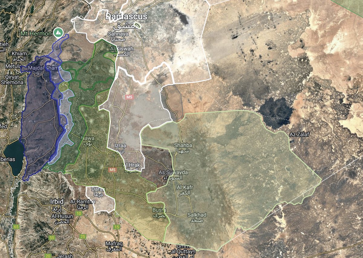 TLDRMap's tweet image. We have updated our map of Syria to reflect recent changes, notably the accession of the 8th Brigade to Syrian government control and the escalating situation between Druze militia, Bedouin, and the government.
Turkish-aligned militia control in Northern Syria is still displayed.