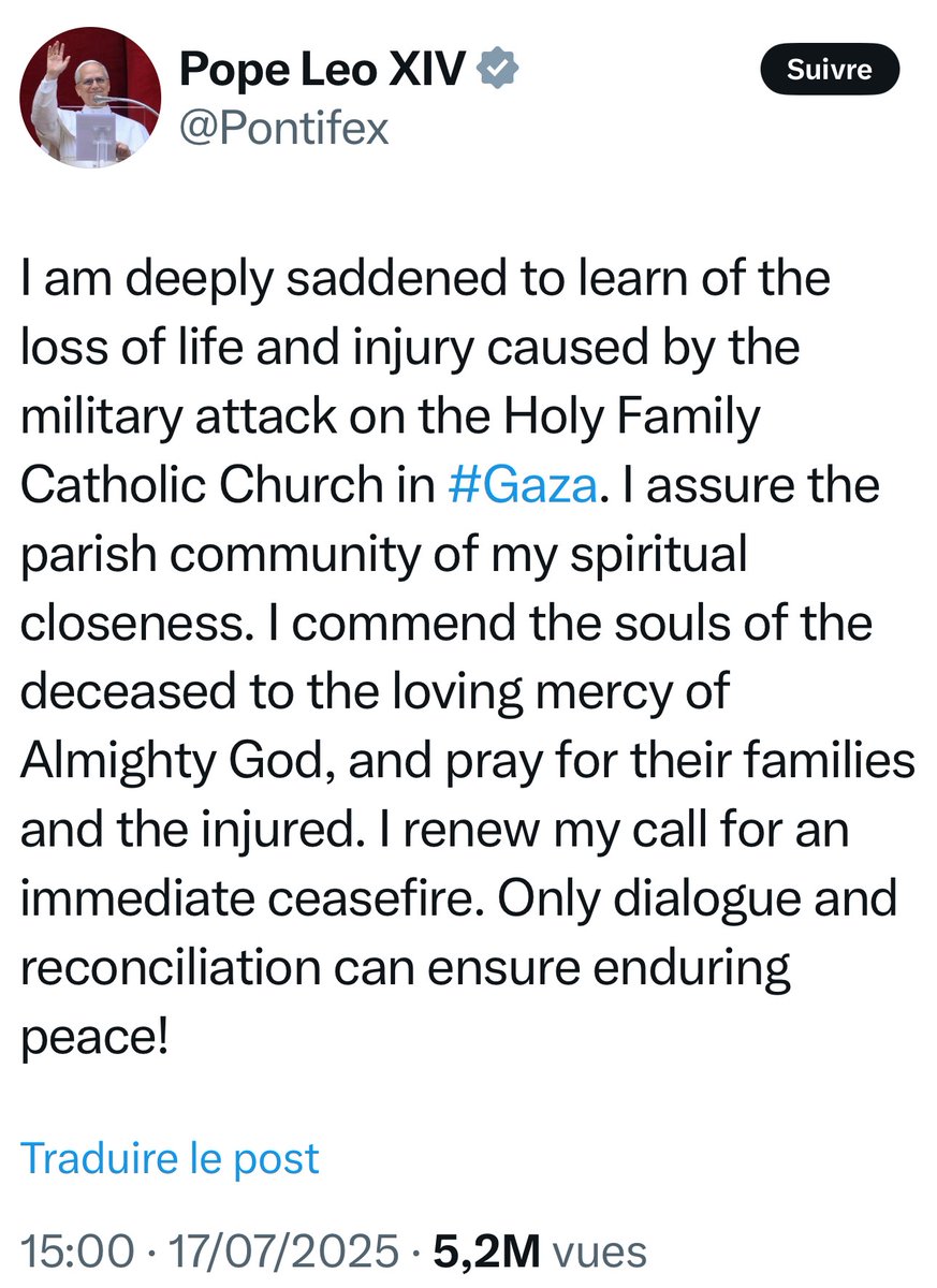 R_DeCastelnau's tweet image. L’enquête progresse.
Après le bombardement de l’église chrétienne de Gaza et l’assassinat des deux paroissiens qui y priaient, on se demande encore qui a pu bien faire le coup.
Barrot notre glorieux MAE parle « d’attaque ». De qui ? D’Andorre ? Des extraterrestres ? On n’en saura…