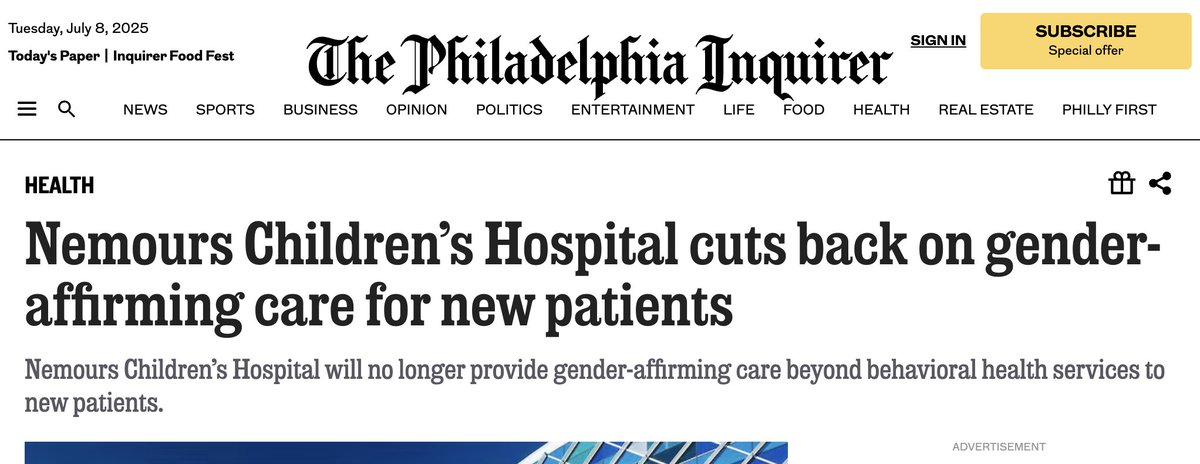 LGBCourage's tweet image. As hospital centers close do we still need state laws restricting these interventions?
Yes, because zealots will not stop. We need a rout, an utter defeat. Nothing else will do.