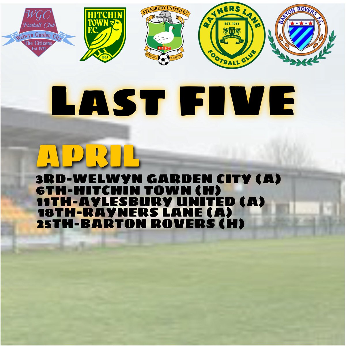 stotfoldfc's tweet image. From the first whistle to the final battle — the opening five set the pace, the closing five seal the legacy.
This season, every match matters. Let’s write our story. ⚽🔥
#StartStrong #FinishStronger #AllForGlory