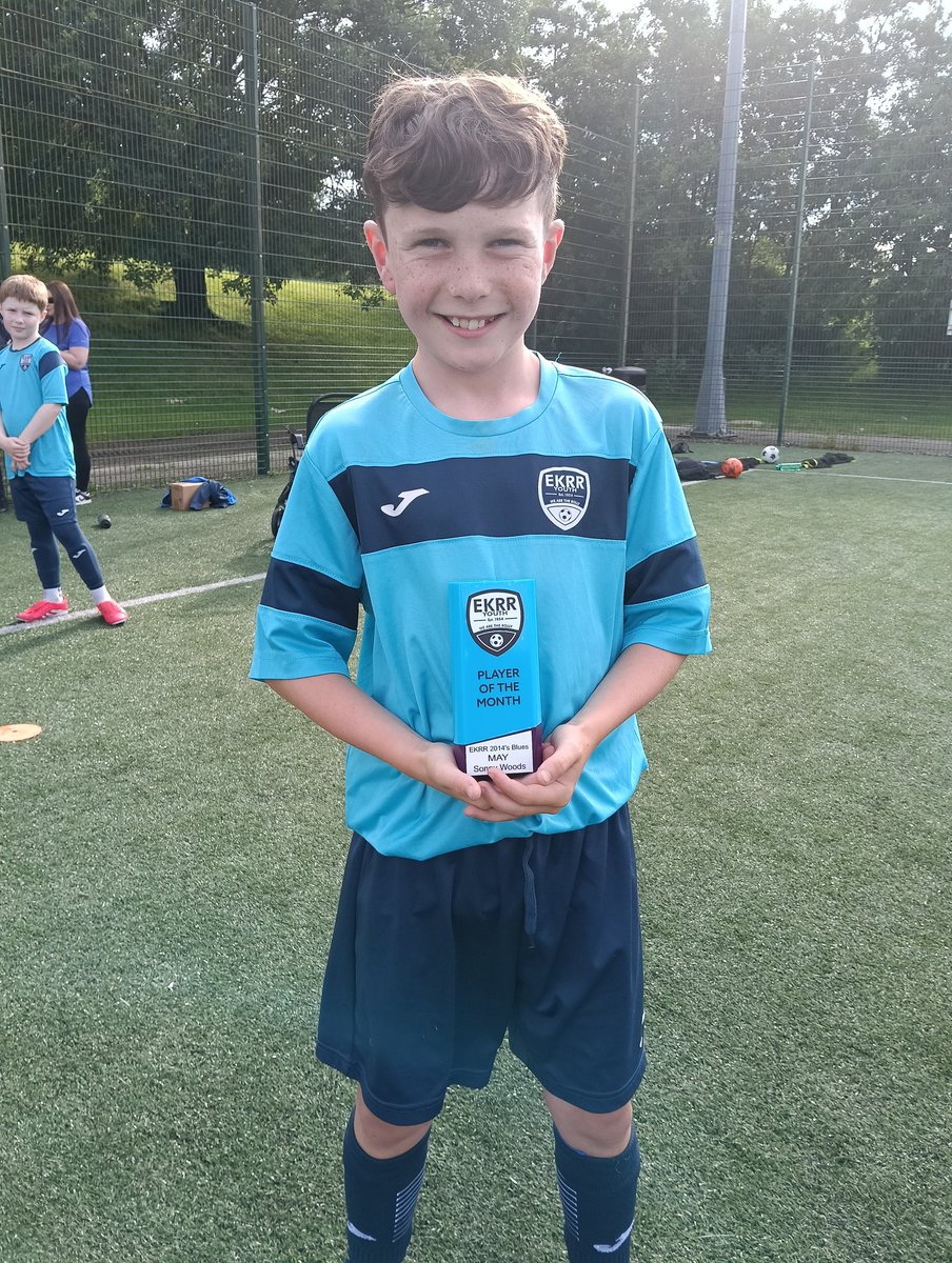 A combination of holidays and having to change awards has seen us fall slightly behind in POTM. Our Rolly Blues POTM for May is Sonny 👏🏼👏🏼 this young man has been digging deep with important tackles and skilling half of Scotland. Well deserved #WATR  #POTM #Sonnyland