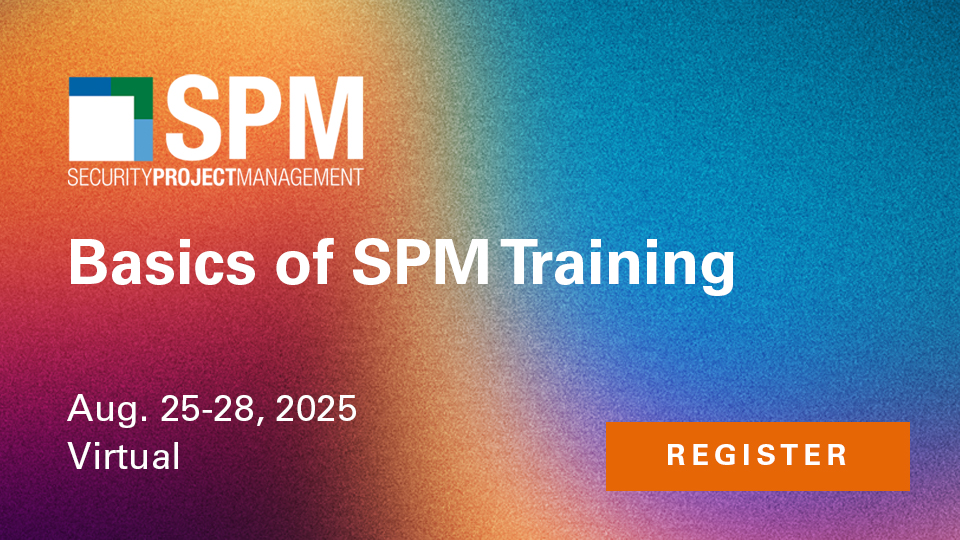 🎓Aug. 25-28: Take your #security projects and career to the next level with SIA's Basics of Security #ProjectManagement training!

📈When you're ready to excel with budgets, client management, timelines and more, this course can help.

🔗securityindustry.org/professional-d… #securityindustry