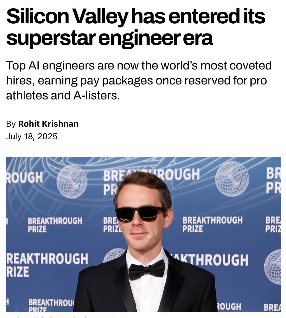 freethinkmedia's tweet image. Mark Zuckerberg is poaching top AI engineers with $300 million pay packages.
Here's why big tech is using the pro sports playbook: freethink.com/artificial-int…
@krishnanrohit @danielgross