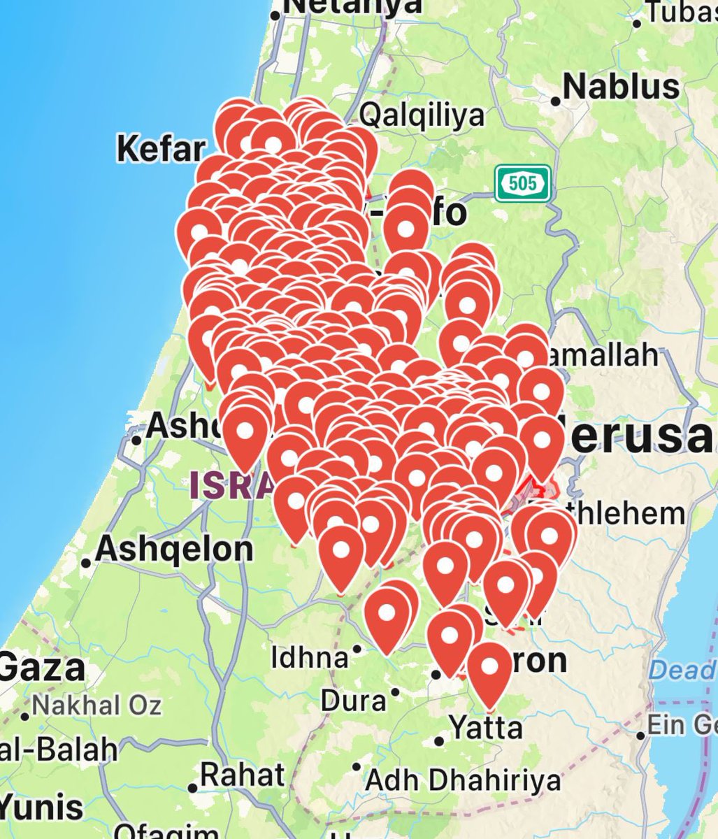 IDF's tweet image. 🚨Sirens sounding across several areas in Israel due to projectile fire from Yemen 🚨