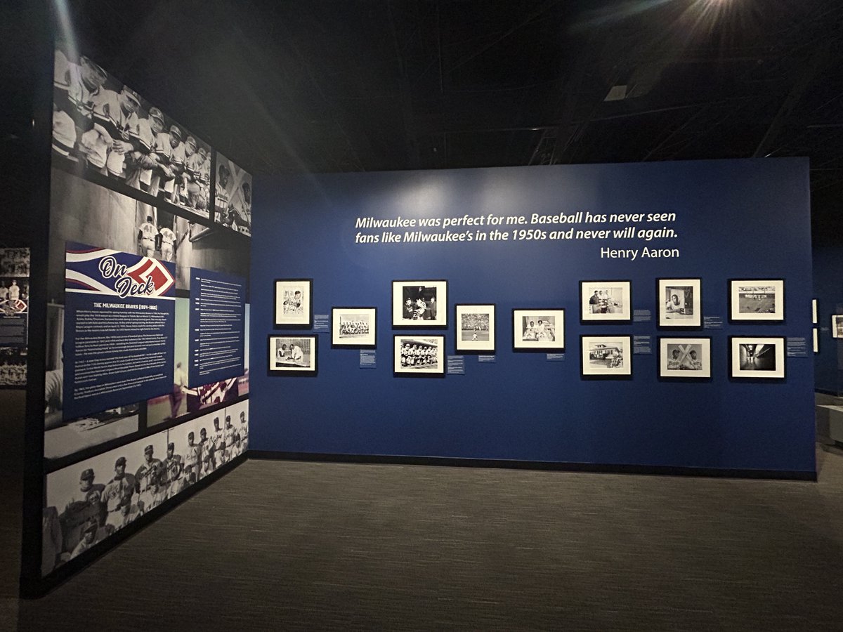 It’s difficult to overstate Henry Aaron’s importance to the Braves franchise, City of Atlanta—and frankly—his place in American history.

First up, the “More than Brave” exhibit at the AHS, with nod to Jason Schwartz, whose collection is featured.

Follow along here! 🧵
