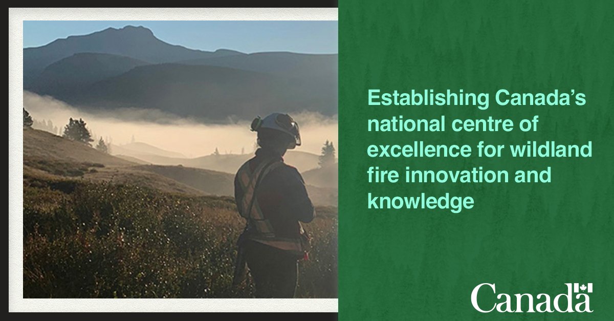NRCan's tweet image. Today, with @Safety_Canada, we announced $11.7M to establish a national centre of excellence for wildland fire innovation and knowledge.
Learn more: ow.ly/MH3Q50Ws3my