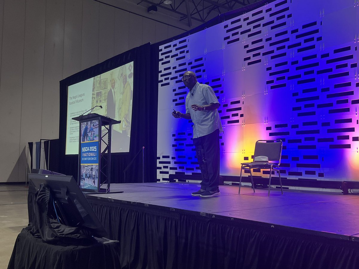 JMaloneStrength's tweet image. No better story teller than Mr. Bob Kendrick @nlbmprez what a great addition to the @NSCA program to share the Negro Leagues history!!