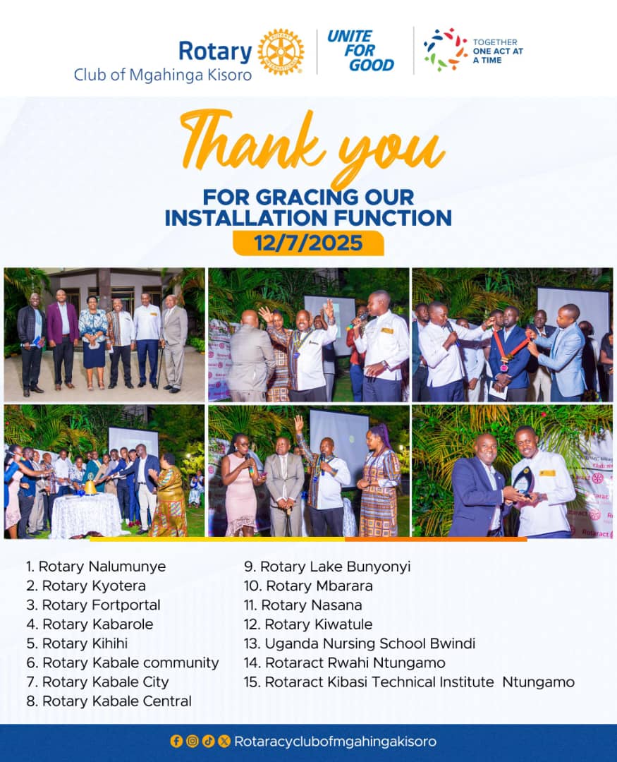 Rotary Club of Mgahinga Kisoro (@mgahingakisoro) on Twitter photo 