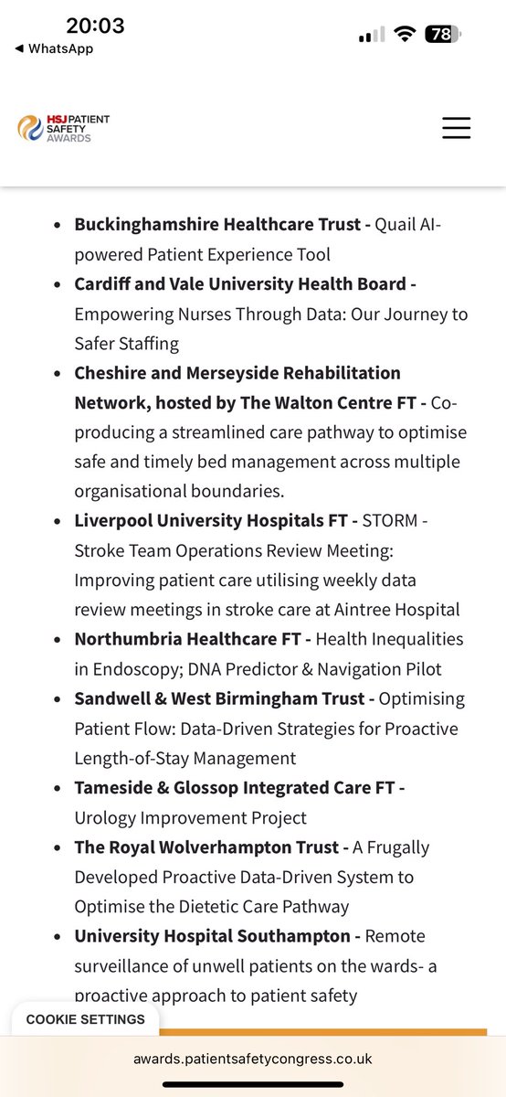 doc_hnaqvi's tweet image. So proud of the #groupMedicineEC @SWBHnhs being shortlisted for @HSJ_Awards on their work
‘Optimising Patient Flow: Data-Driven Strategies for Proactive Length-of-Stay Management’
Good luck for Sept!🤞🏾💜💕
@Joe_Lobban @doc_AMajeed @DrChetanVarma @Dudley_SWBCEO #justineirish
