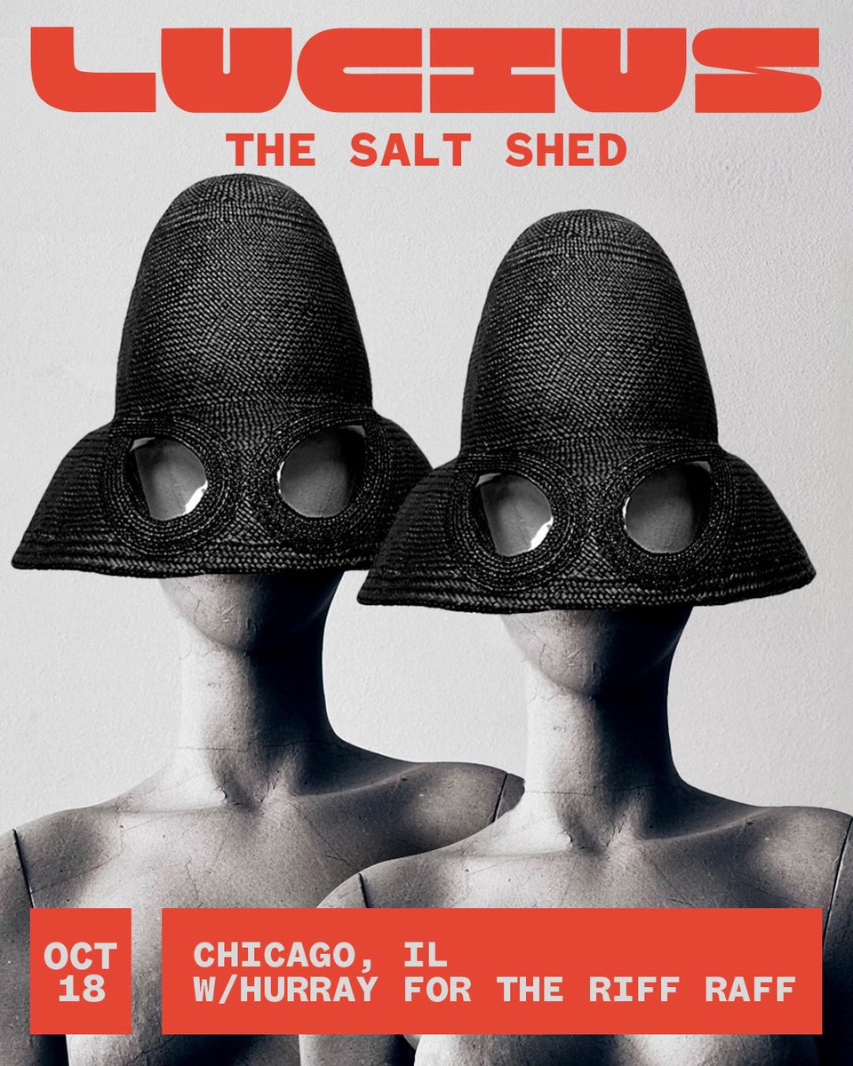 Lucius (@ilovelucius) on Twitter photo We’re stoked to be joined by <a href="/HFTRR/">hurray for the riff raff</a> for our Chicago show on October 18! It’s sure to be a special night, can’t wait to see you there 💕Tickets here: ticketmaster.com/lucius-the-gol… We’re stoked to be joined by <a href="/HFTRR/">hurray for the riff raff</a> for our Chicago show on October 18! It’s sure to be a special night, can’t wait to see you there 💕Tickets here: ticketmaster.com/lucius-the-gol…