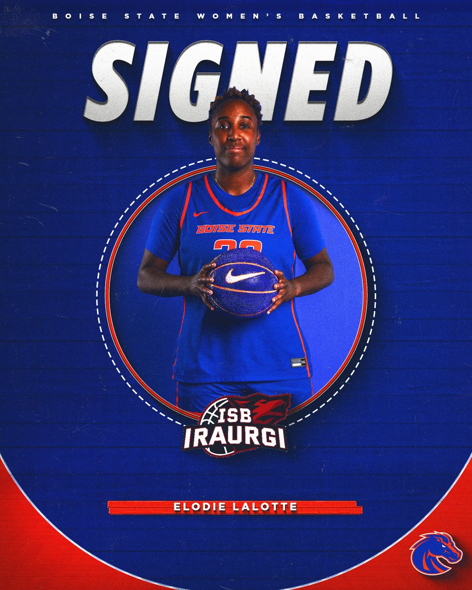 BroncoSportsWBB's tweet image. 𝐀𝐧𝐨𝐭𝐡𝐞𝐫 𝐨𝐧𝐞.
Elodie Lalotte has signed a pro contract with ISB Iraurgi in Spain!
#BleedBlue | #WhatsNext