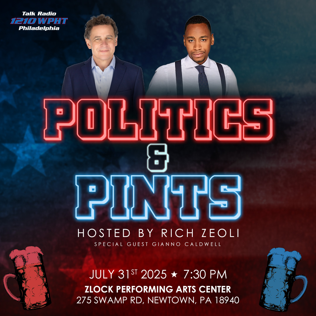 Talk Radio 1210 WPHT (@1210wpht) on Twitter photo 🔥 BOGO ALERT! 🔥 Don't miss out on 2-for-1 tickets to "Politics & Pints: An Evening with Gianno Caldwell" on July 31st! Yes, you read that right! Buy one reserved ticket, get the second one FREE! Join WPHT's <a href="/Richzeoli/">Rich Zeoli 🇺🇸</a> and <a href="/GiannoCaldwell/">Gianno Caldwell</a> in Newtown, PA for a compelling, deeply 🔥 BOGO ALERT! 🔥 Don't miss out on 2-for-1 tickets to "Politics & Pints: An Evening with Gianno Caldwell" on July 31st! Yes, you read that right! Buy one reserved ticket, get the second one FREE! Join WPHT's <a href="/Richzeoli/">Rich Zeoli 🇺🇸</a> and <a href="/GiannoCaldwell/">Gianno Caldwell</a> in Newtown, PA for a compelling, deeply
