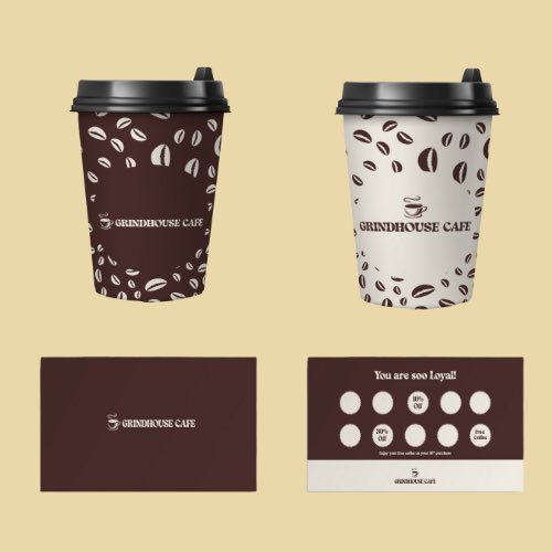 h_a_f_s_y's tweet photo. Just finished branding this gritty, vintage-inspired coffee spot ☕
— Logo
— Cup design
— Loyalty card
— Social slides (the NEPA pain is real 😩)
This is Grindhouse Cafe: brewed for chaos.
#DesignTwitter #BrandIdentity #CafeBranding #AccraDesign https://t.co/mvvIQsnCX8