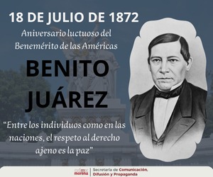 SRIACOMUMORENA's tweet image. 🕯️ Hoy recordamos el fallecimiento de Benito Juárez (18 de julio de 1872), el Benemérito de las Américas.
Su legado vive en la justicia, la legalidad y la defensa de la soberanía nacional.
📜 “El respeto al derecho ajeno es la paz.”