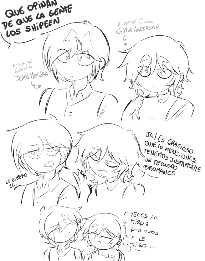 Hakumustdie's tweet image. Extrañan el AU de actores de #FNAFHS ? Yo tambien, tomen a los actores de Golden y Owynn en una mini entrevista