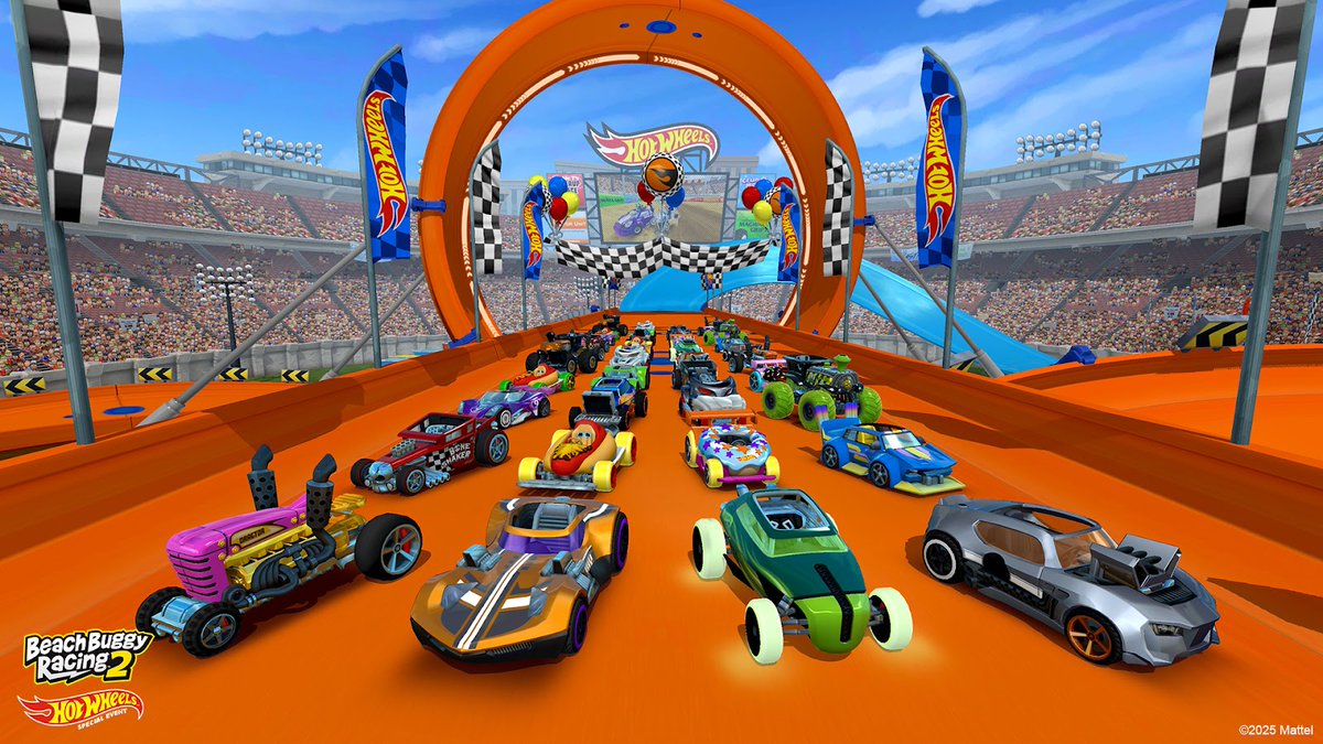 vectorunit's tweet image. They’re not just fast, they’re iconic. You can now kit up your favorite Hot Wheels cars with 
legendary liveries in Beach Buggy Racing 2. It&apos;s time to hit the track in style.
Available for a limited time during the Hot Wheels special event, now through August 10.