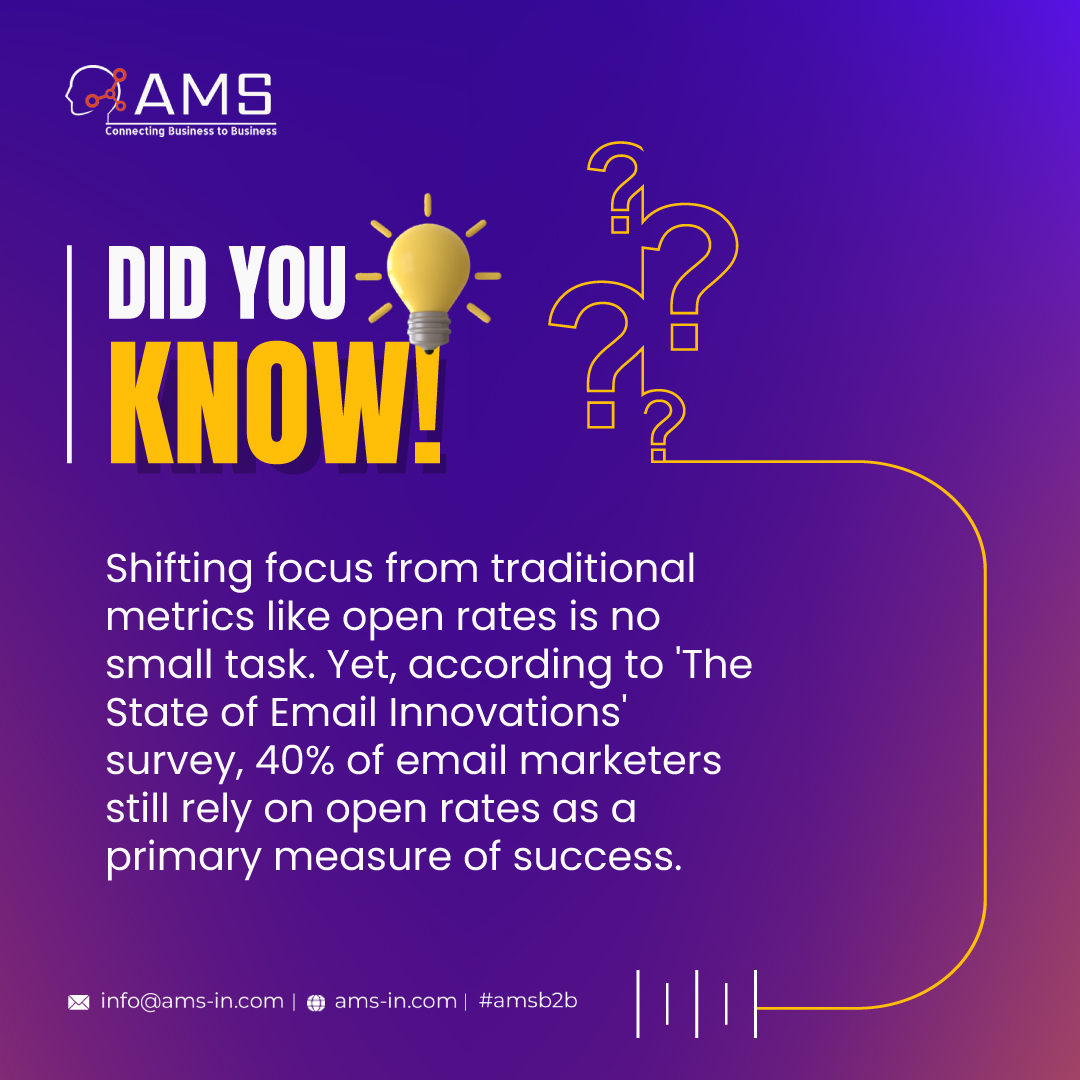 AMS_B2B's tweet photo. #didyouknow

Tracking email open rates is crucial in email marketing because it provides valuable insights into the effectiveness of your subject lines, sender reputation and overall campaign performance.
#emailmarketing #openrates #marketinganalytics #engagementmetrics #amsb2b https://t.co/U7d45G3esH