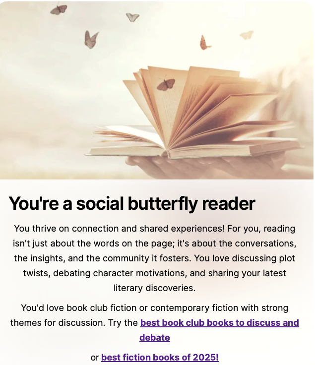 amakaoc's tweet photo. You're a social butterfly reader https://t.co/pgSP1U8JHR https://t.co/4HyYoAuUiv