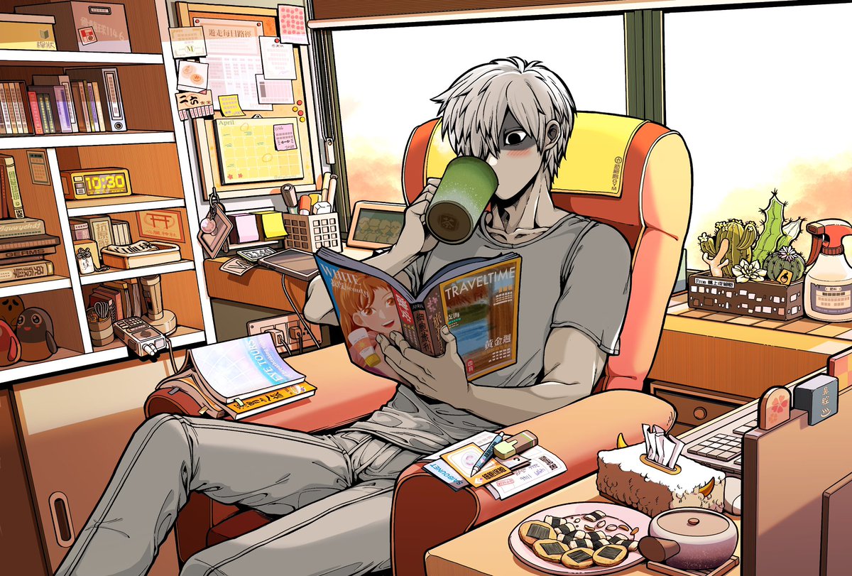 忘記有沒有放過，總之先放在說www

兩年前與日本太太們一起合作的月曆作品！

我是四月唷❤️

#はたらく細胞 #CellsAtWork #白血球U1146