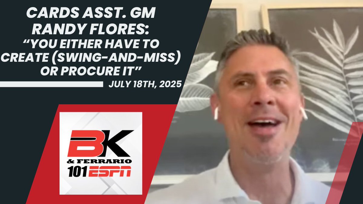 101 ESPN St. Louis (@101espn) on Twitter photo On the #BKandFerrario Podcast:
- Does this deadline impact how Mo is remembered?
- Has Jordan Walker ran out of runway?
- #STLCards Assistant General Manager, Randy Flores
- <a href="/GeoffPontesBA/">Geoff Pontes</a> on #ForTheLou prospects
Presented by Schaefer Door Company: 101espn.com/shows/bk-ferra… On the #BKandFerrario Podcast:
- Does this deadline impact how Mo is remembered?
- Has Jordan Walker ran out of runway?
- #STLCards Assistant General Manager, Randy Flores
- <a href="/GeoffPontesBA/">Geoff Pontes</a> on #ForTheLou prospects
Presented by Schaefer Door Company: 101espn.com/shows/bk-ferra…