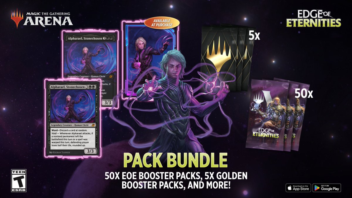 MTG_Arena's tweet image. Prepare for launch with the #MTGEternities Pack Bundle! 🚀 

More details here: spr.ly/6019fBIAS